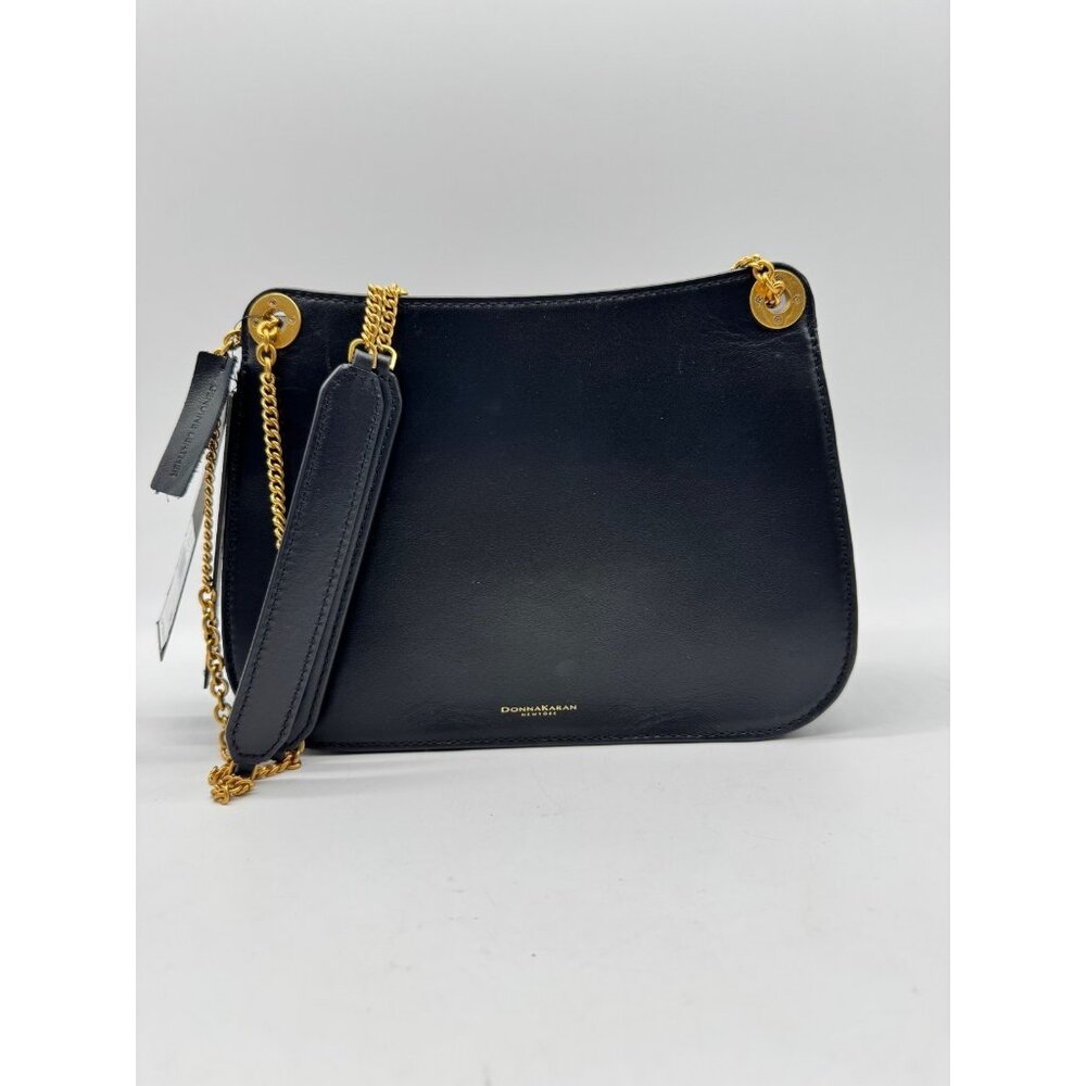 Donna Karan NY Malverne leather suede shoulder crossbody + Dust bag BLACK (Used) - Picture 12 of 16
